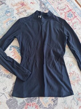 Under Armour Black Long Sleeve Mock Neck Top